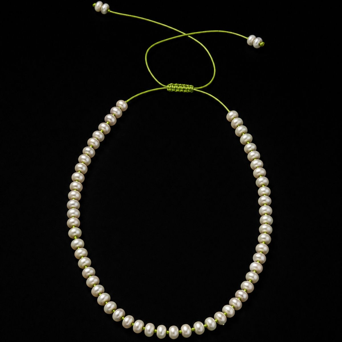 Evangeli Necklace — Lime Cord