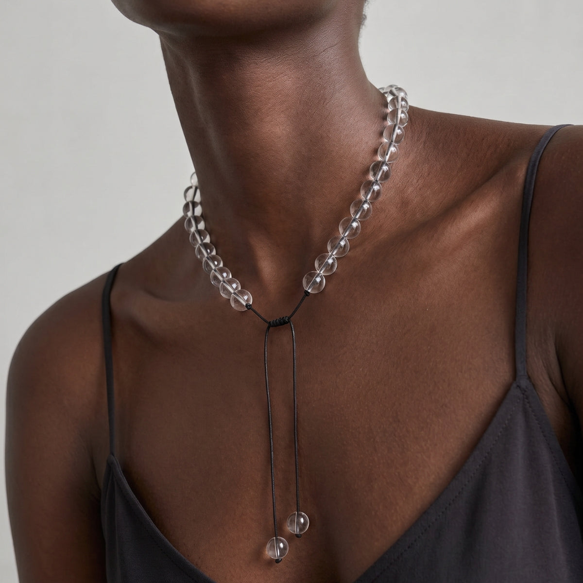 Natalia Necklace — Black Cord