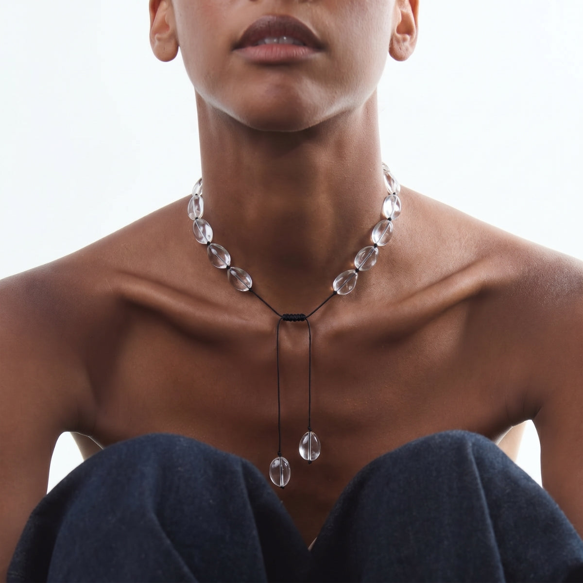 Melita Necklace — Black Cord