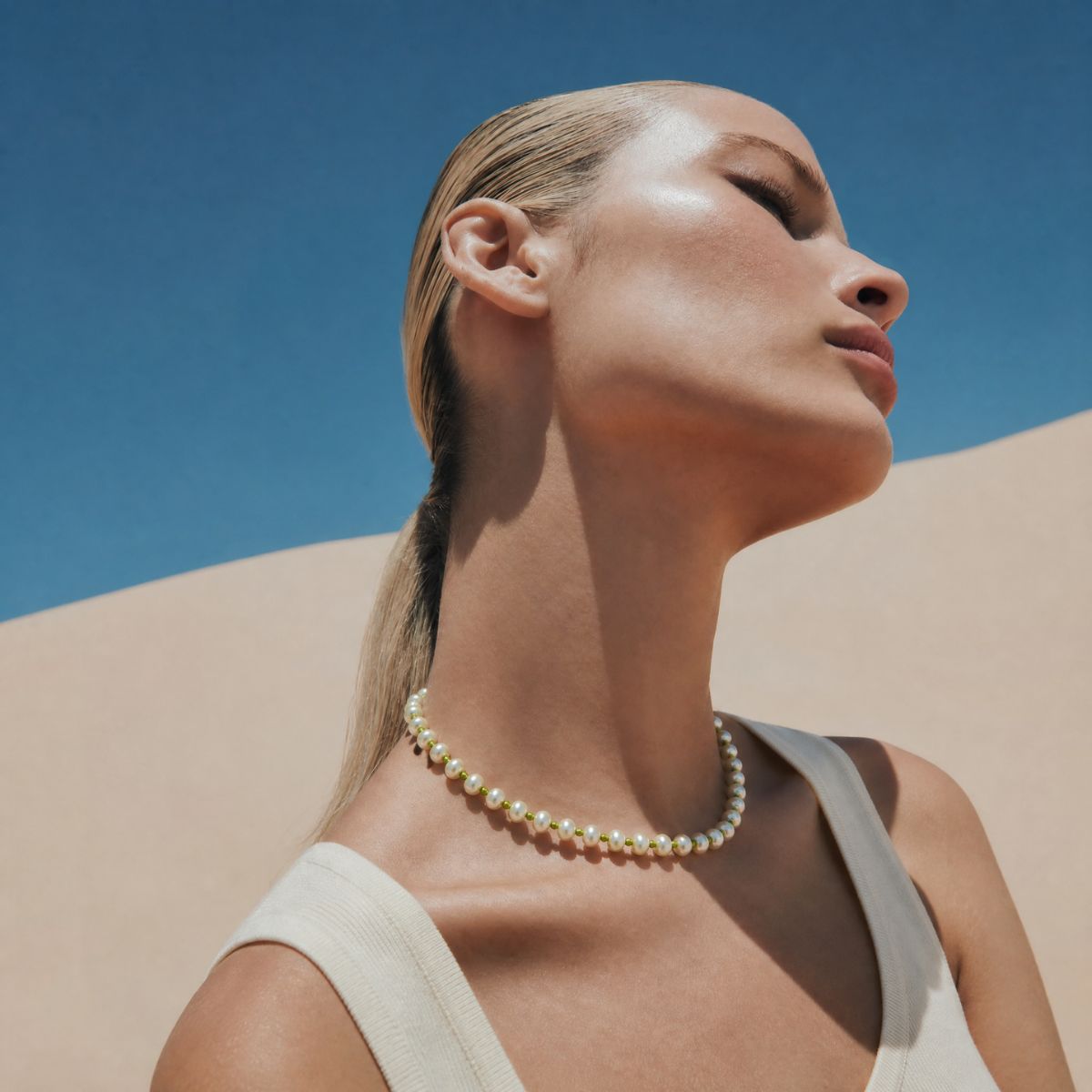 Evangeli Necklace — Lime Cord