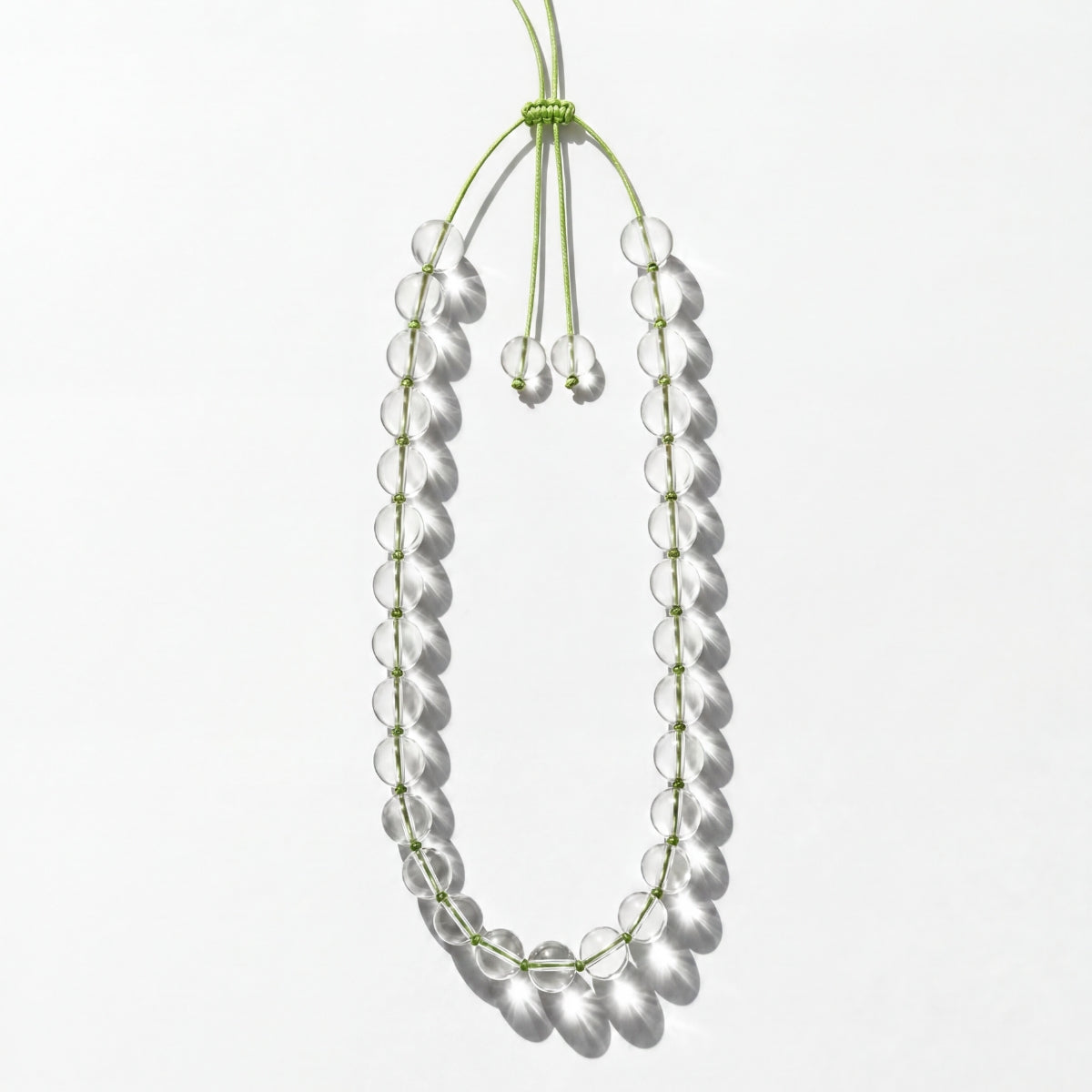 Natalia Necklace — Lime Cord