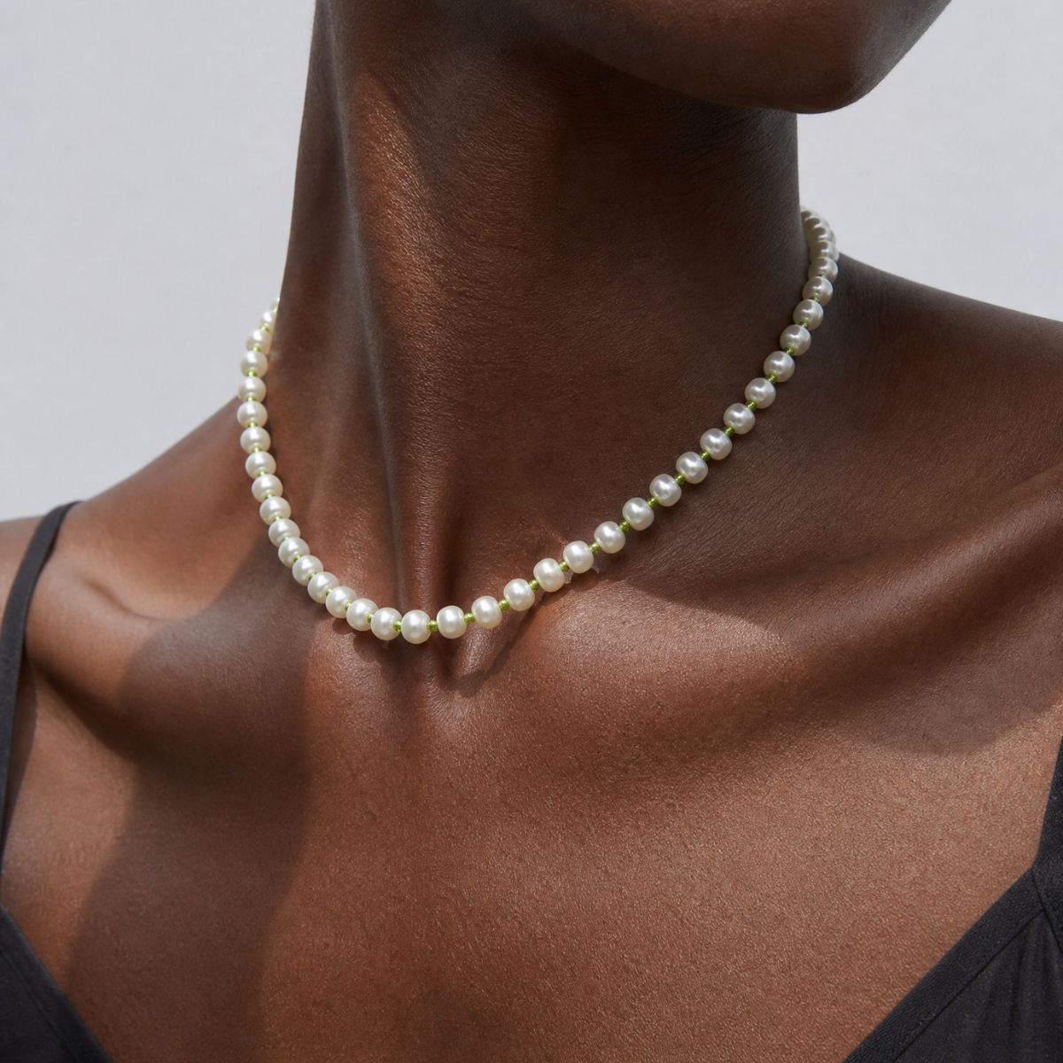 Evangeli Necklace — Lime Cord
