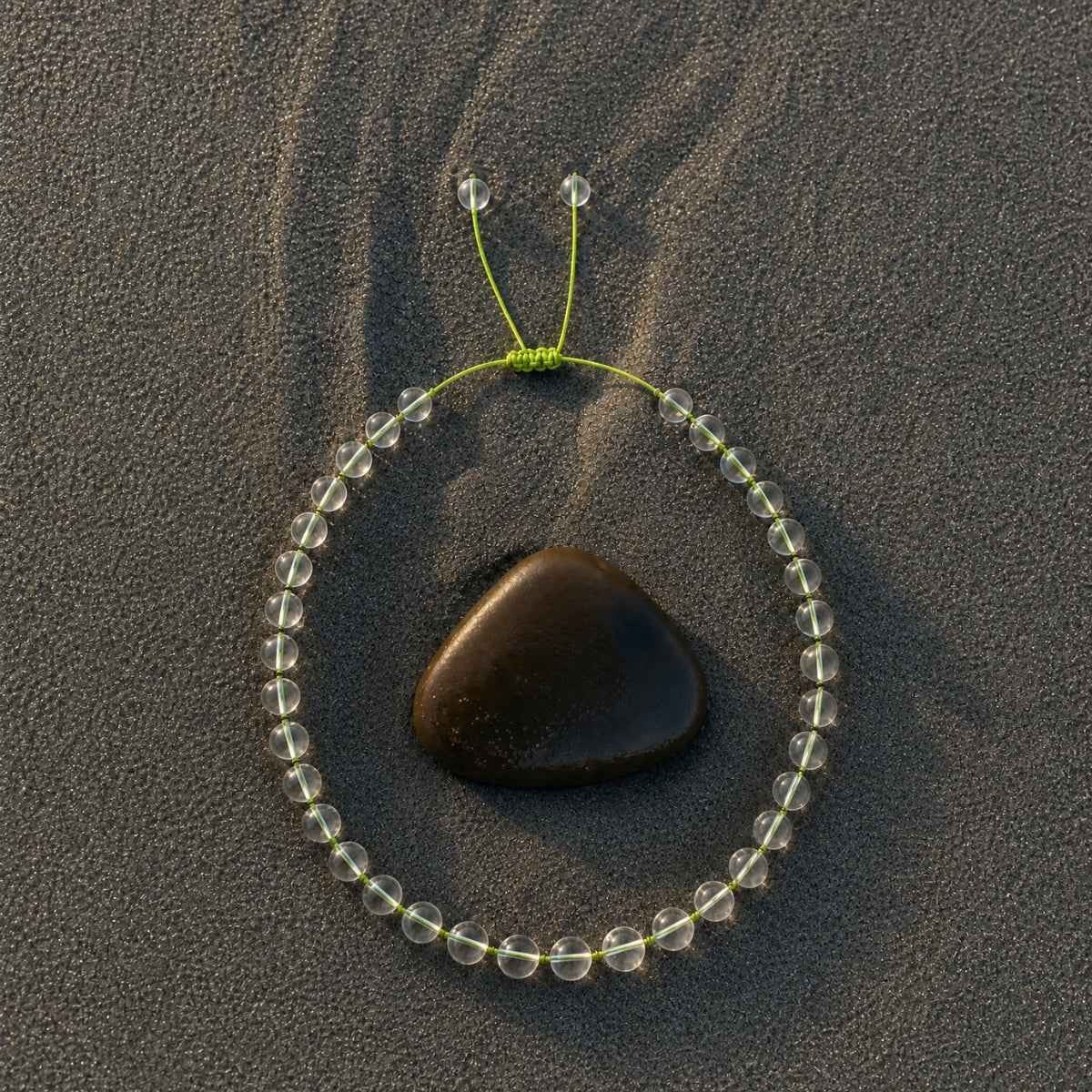 Natalia Necklace — Lime Cord