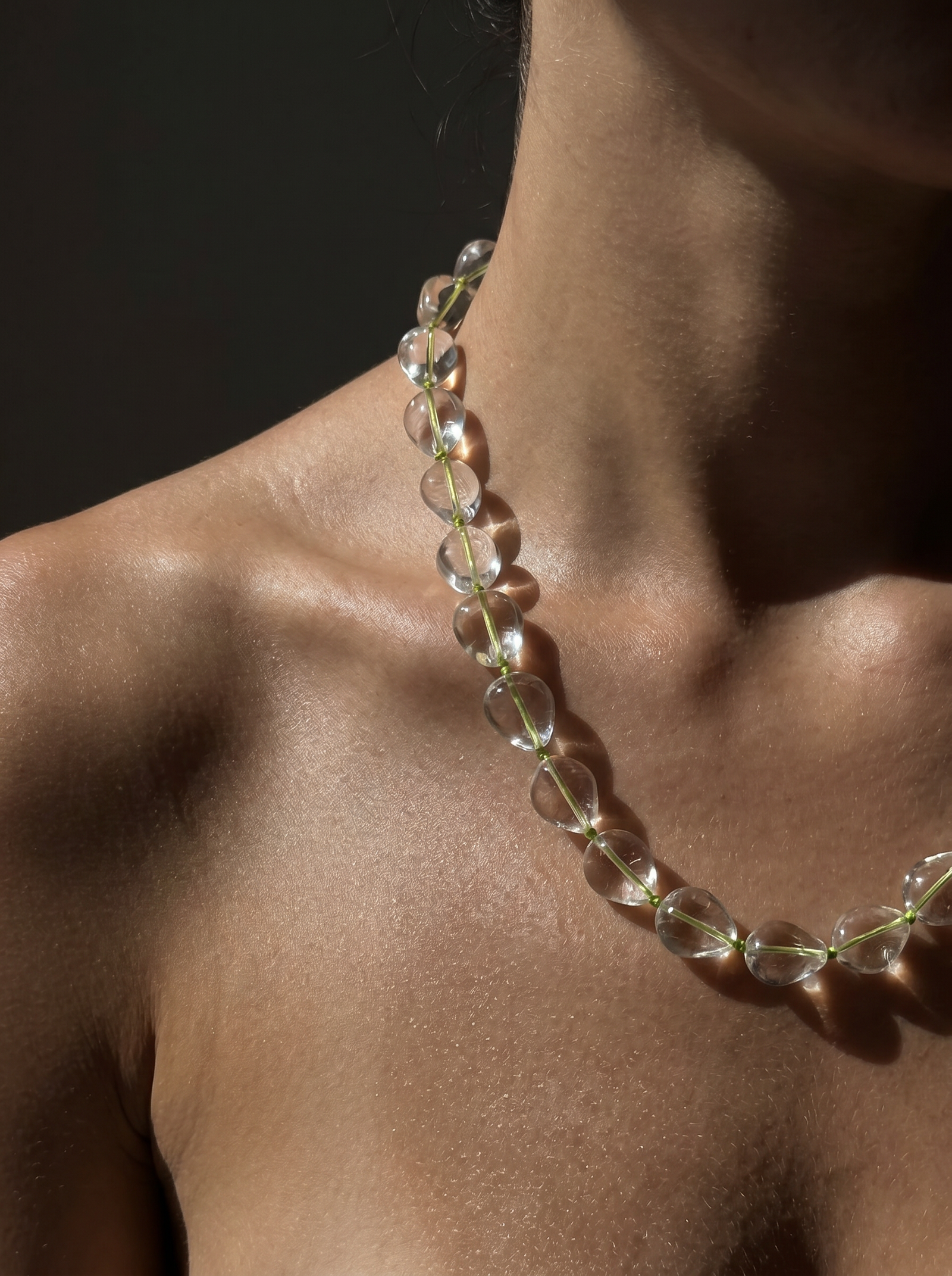 Melita Necklace — Lime Cord