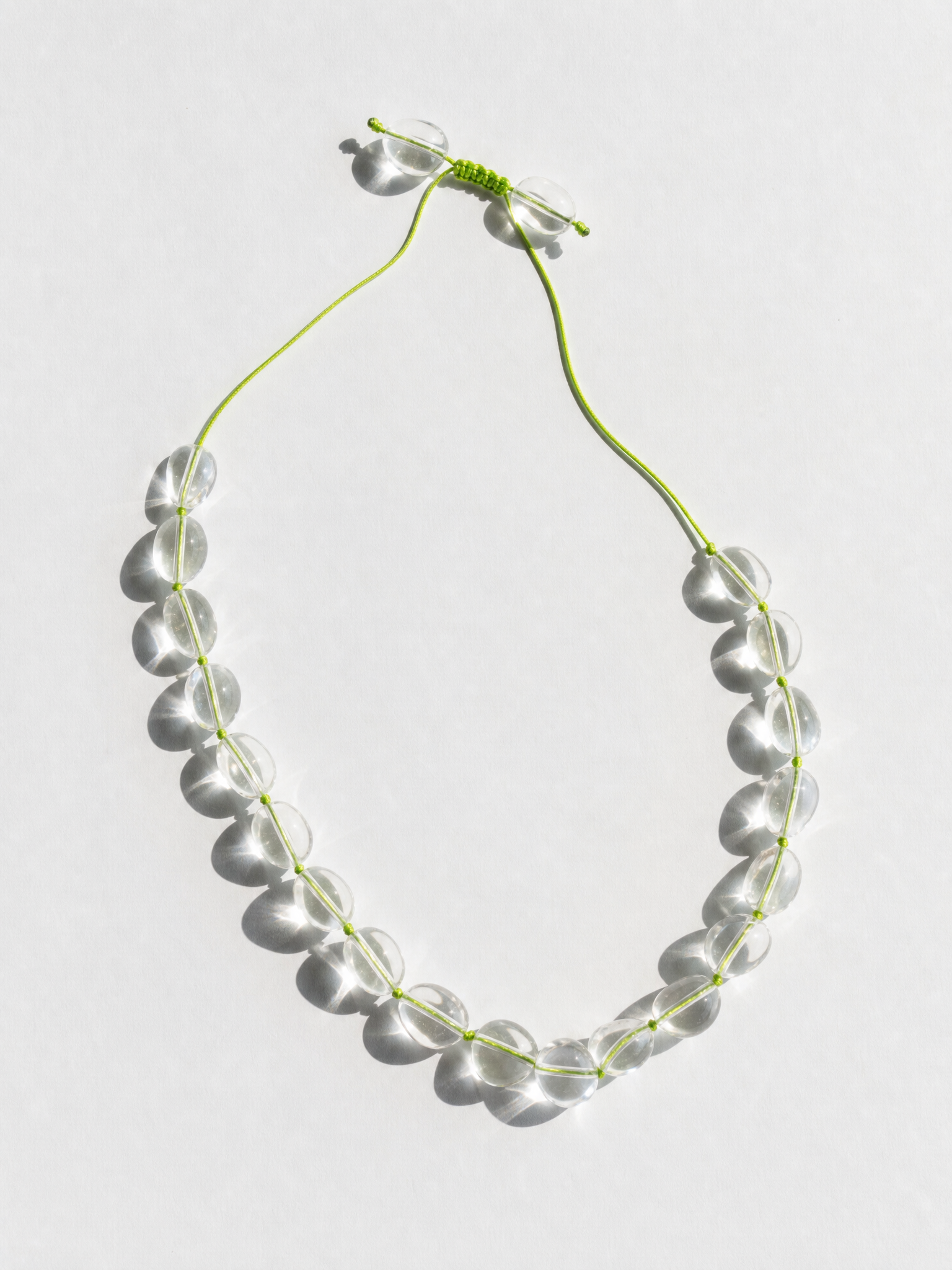Melita Necklace — Lime Cord